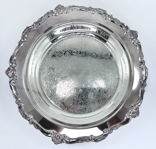 Vintage silverplate footed - silverplate,